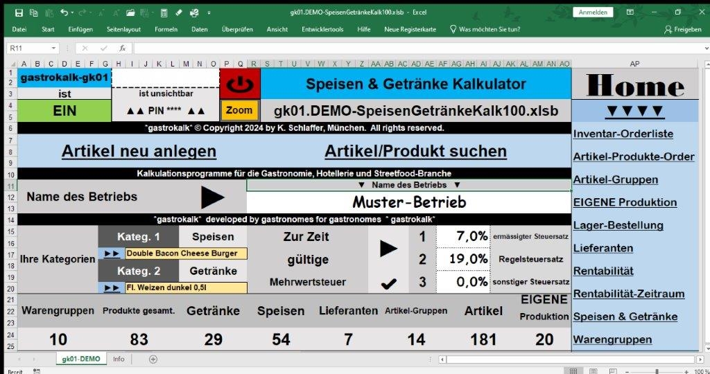 gastrokalk Programm Preise