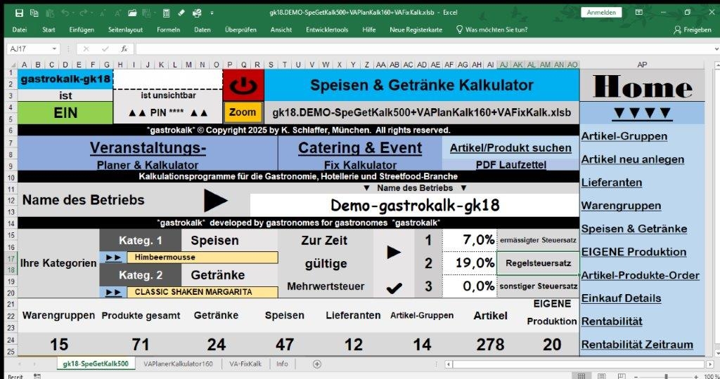 gastrokalk Programm Preise